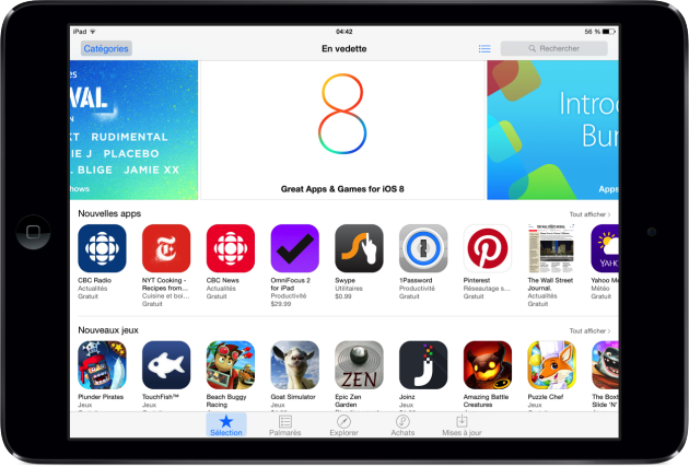 iOS 8 astuce App Store meilleures apps