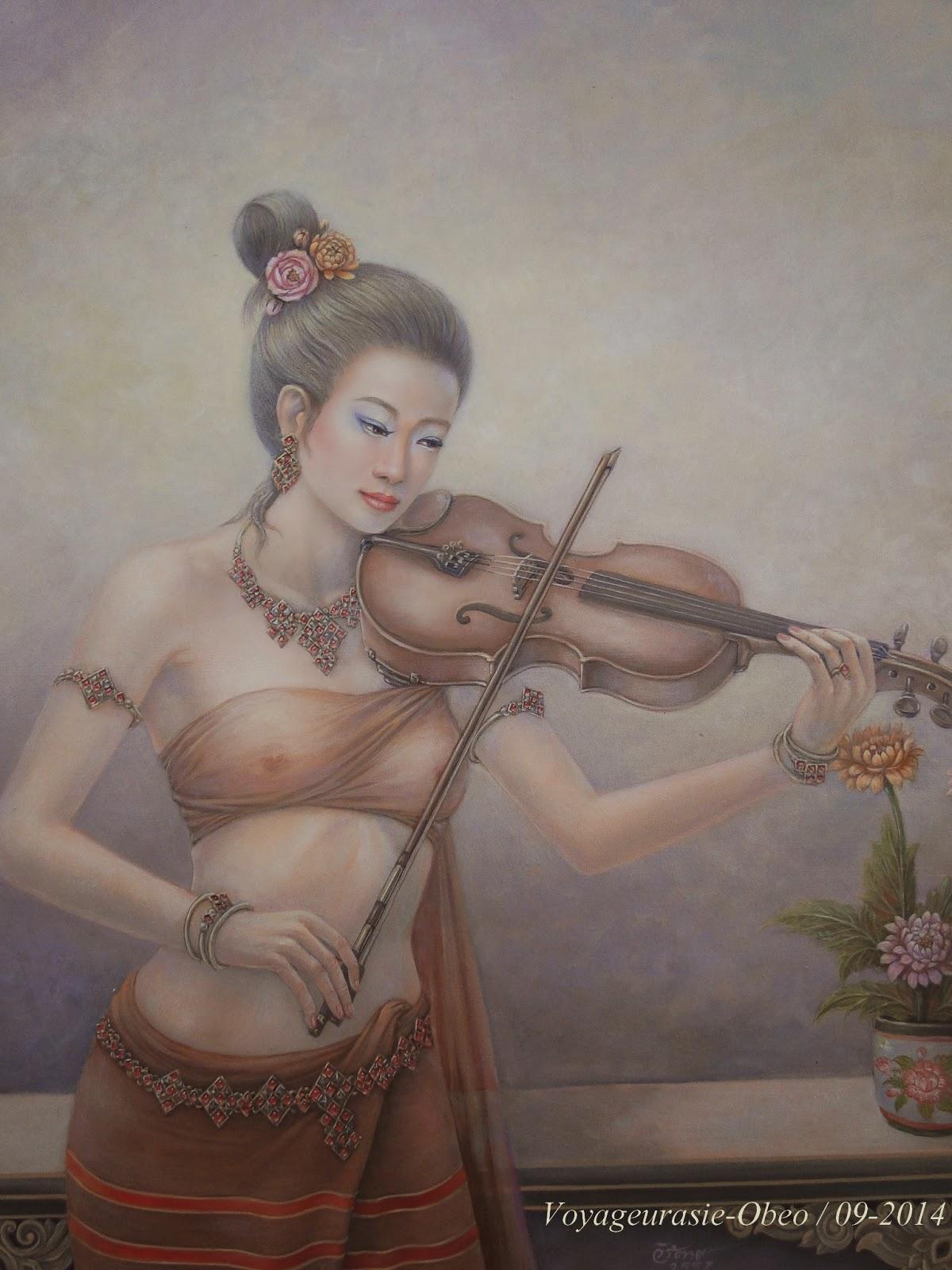 Peintres et femmes en Udon-Thani, etonnant