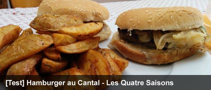 On a peut être trouvé le meilleur burger d’Aurillac ! Burger 4 Saisons Aurillac