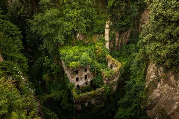 Old Abandoned Mill In Sorrento, Italy