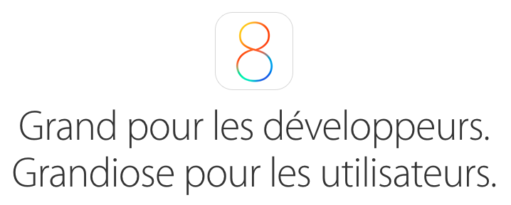 iOS 8 slogan