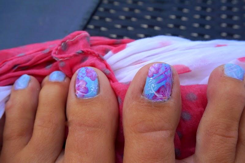 Fleurs de petons et quadrillage Fleurs de petons et quadrillage