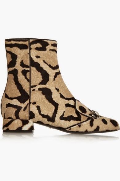 Les shoes du week end :  Les bottines léopard en poulain Gucci...