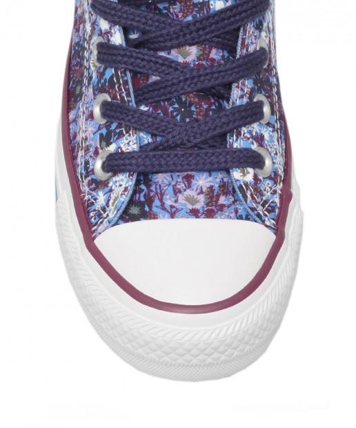 Converse X Liberty Purple Floral Print PURPLE FLORAL PRINT CHUCK TAYLOR HI TOP TRAINERS