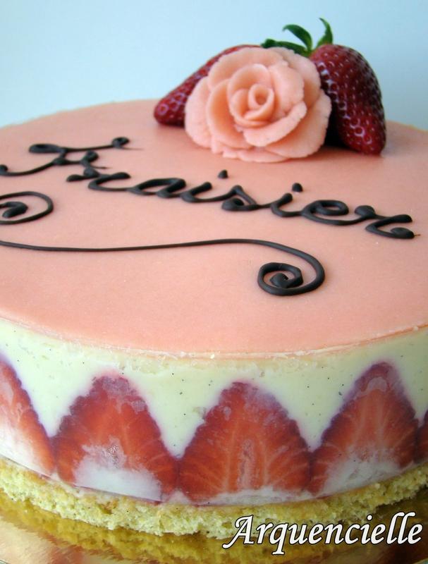 Fraisier : un grand classique de la pâtisserie Française Fraisier détail