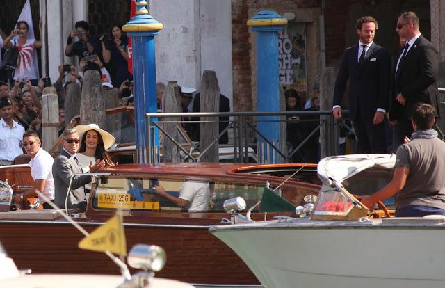 Le mariage civil à la mairie de Venise de Georges Clooney et Amal Alamuddin