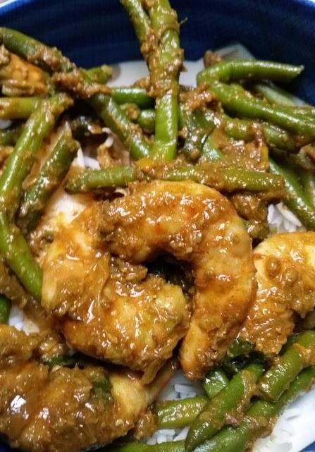 Crevettes sautées façon Extrême-Orient - Far-East Asian style shrimp stir fry
