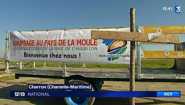 01/10/2014 Opération coup de poing des mytiliculteurs de Charente-Maritime et de Vendée