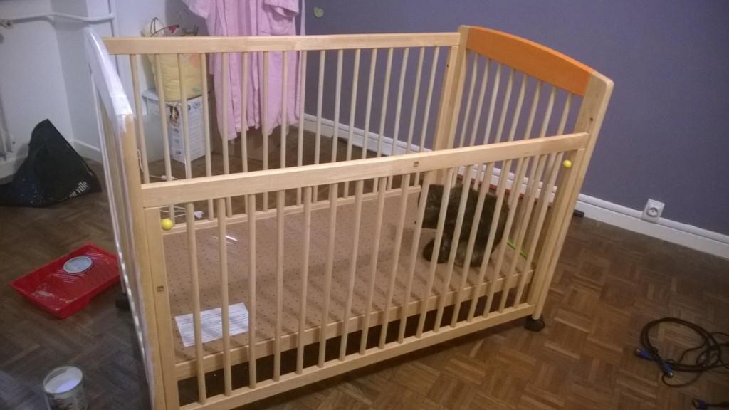 La chambre de bébé – Avant / Après DIY : lit de bébé