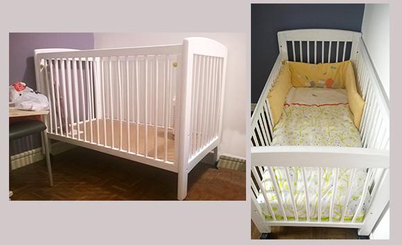 La chambre de bébé – Avant / Après DIY : lit avant-après