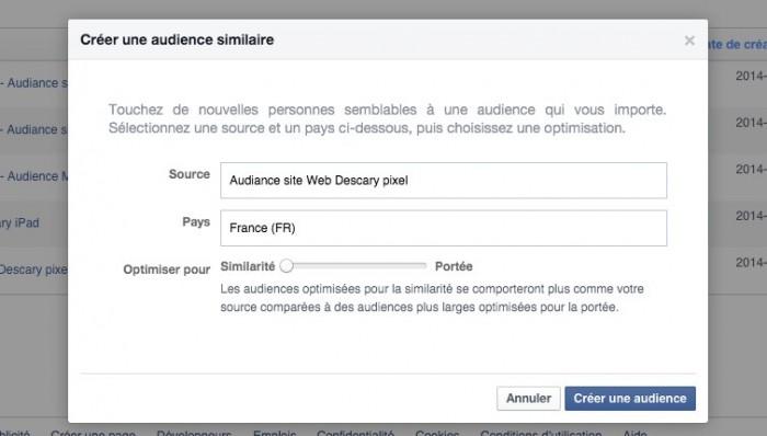 facebook audiences similaires 700x398 Compte publicitaire Facebook : 3 astuces qui vous aideront à mieux gérer et cibler vos publicités