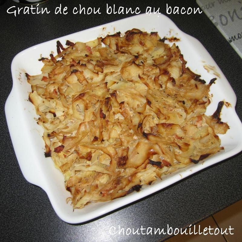 Gratin de chou blanc gratin chou blanc bacon