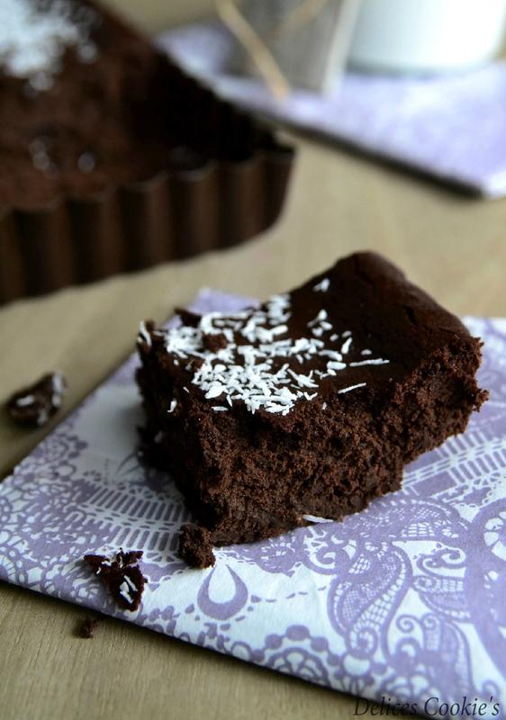 Fondant au chocolat, beurre de coco & lentilles corail...IG bas fondant chocolat lentilles corail beurre de coco IG bas