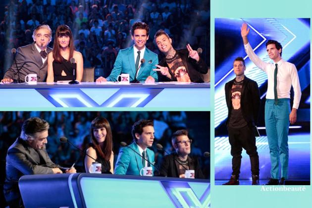 MIKA EN TRUSSARDI POUR XFACTOR ITALIE costume mika xfactor 8