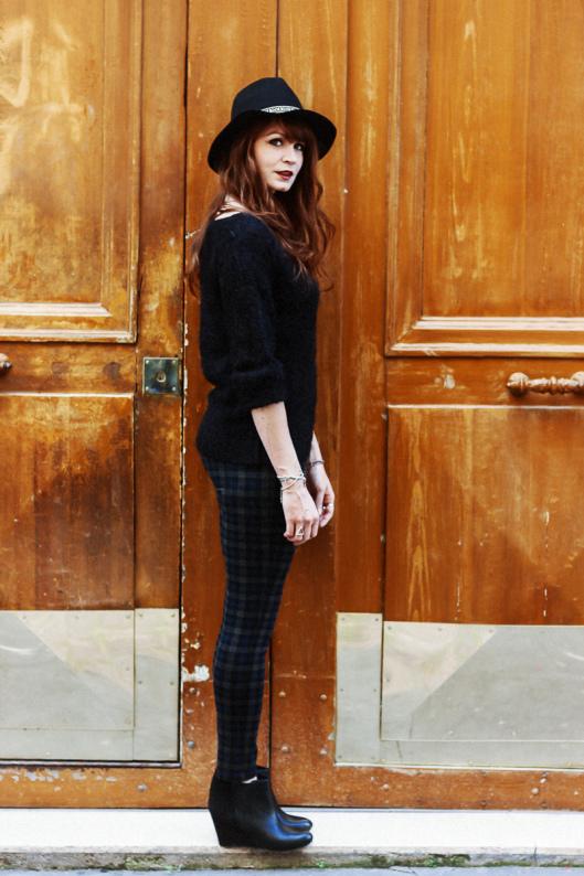 Squares look pantalon carreaux