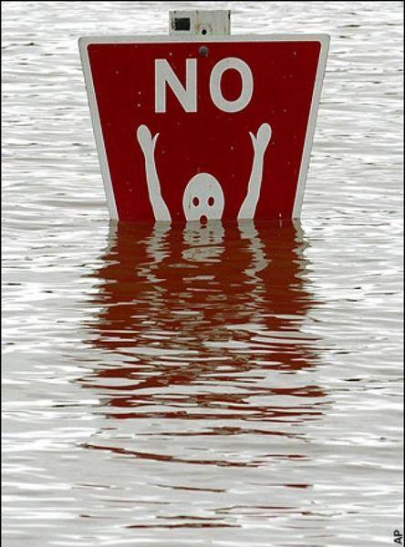 Ne respirez pas sous l'eau....Et  interdiction de se noyer, merci pour l'info...