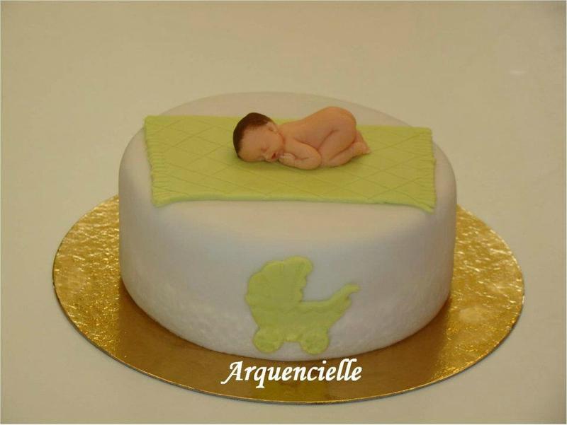 Tutoriel vidéo : Gâteau de naissance, baby shower, pas à pas, gâteau naissance