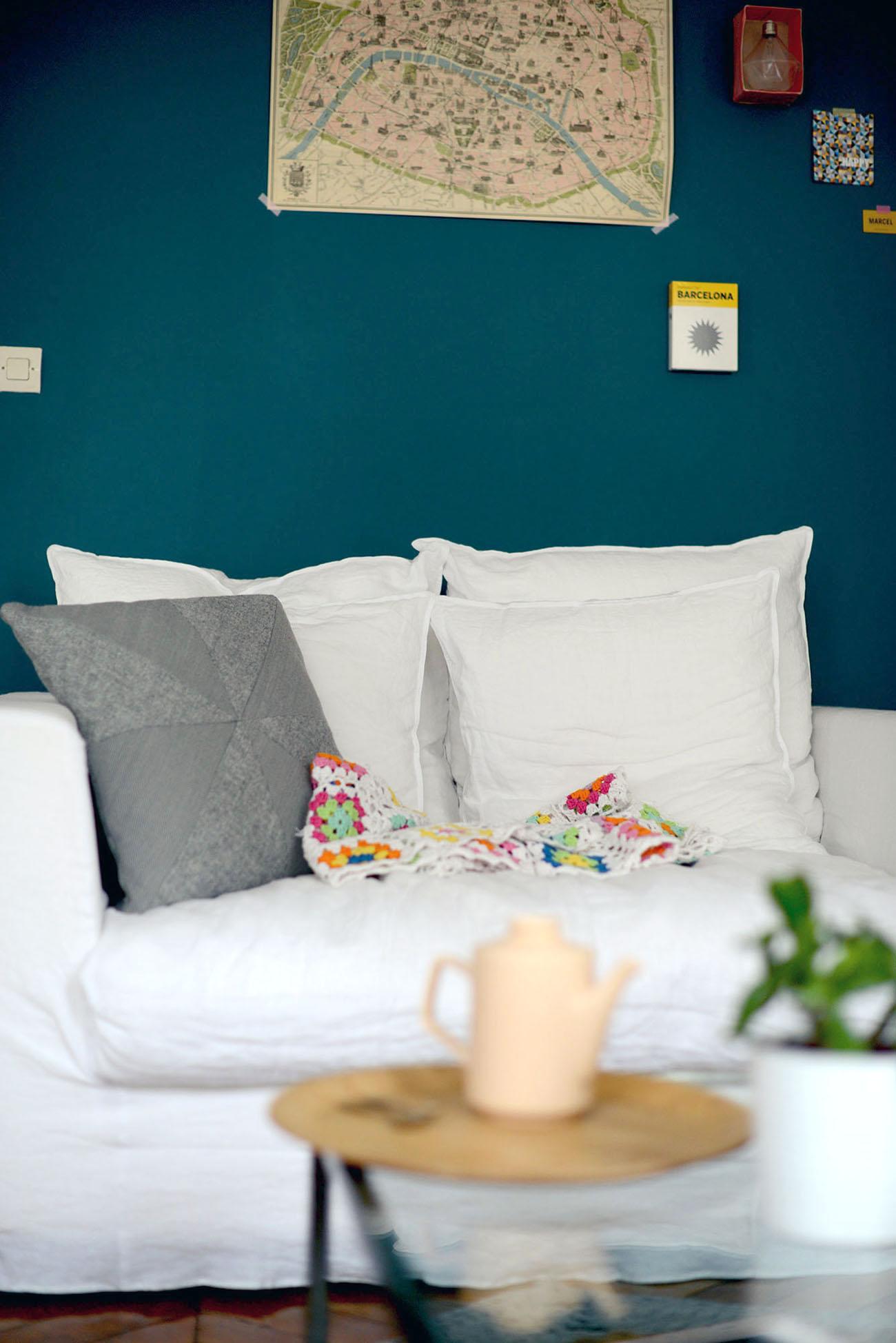 Bleu canard canap-white