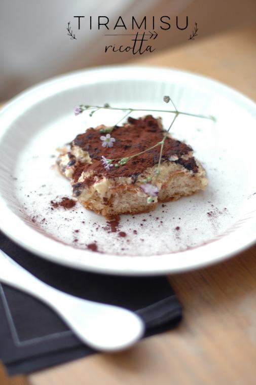 Tiramisu léger à la ricotta Tiramisu léger à la ricotta