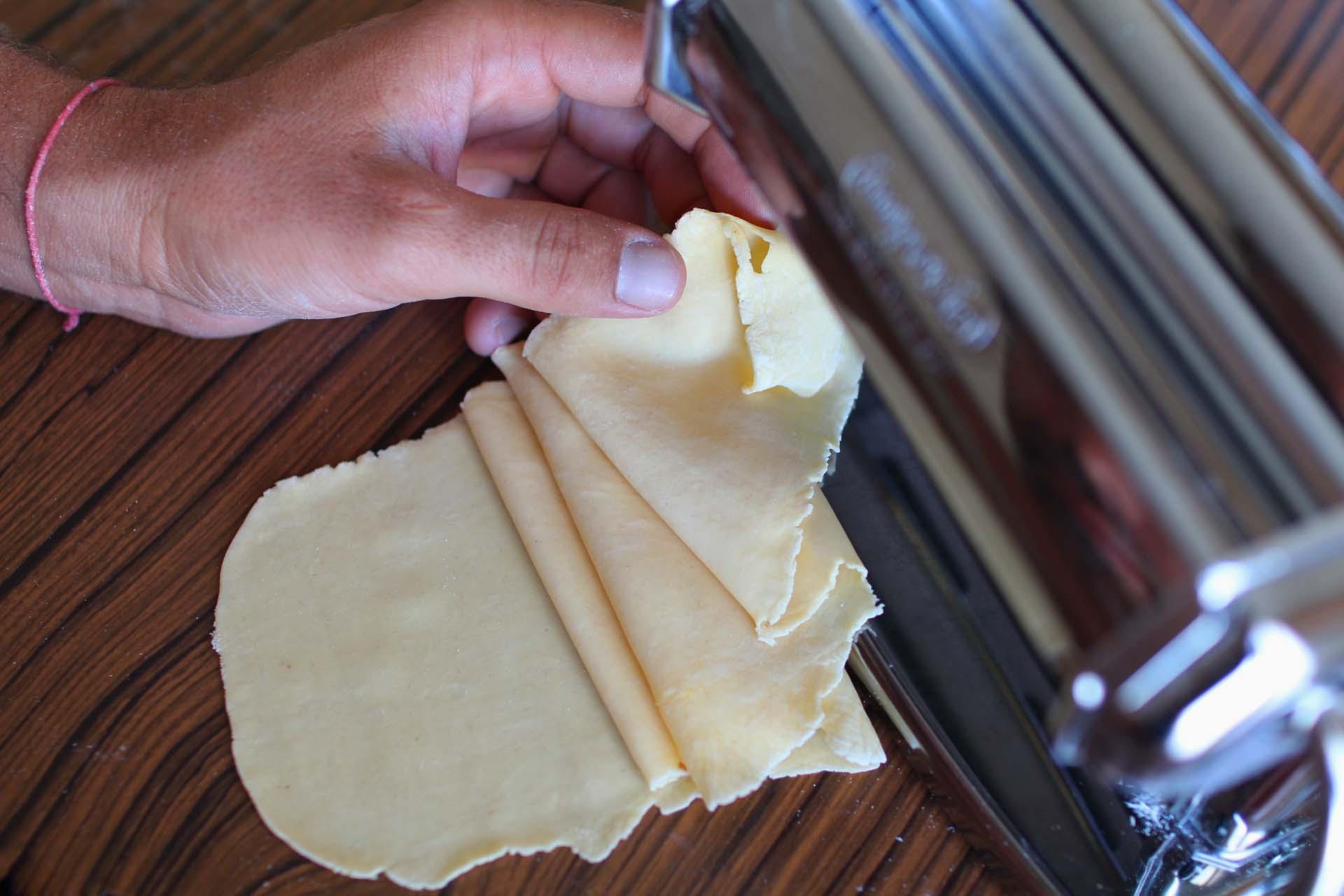 comment fair des pates maison Raviolis maison au potimarron, chèvre et noix de pécan