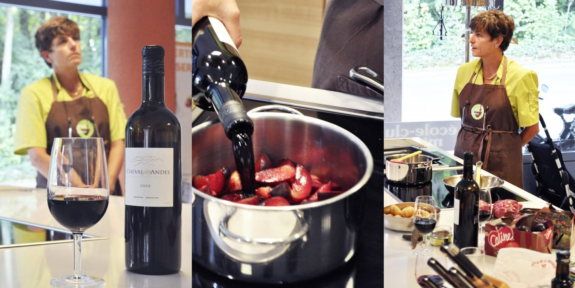 Filet de boeuf aux poivres sauce prune au Cheval des Andes 2009 cheval_andes2