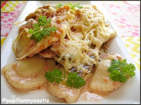 GRATIN DE RAVIOLIS AU POIREAU ET TOMATE gratin de ravioli_3
