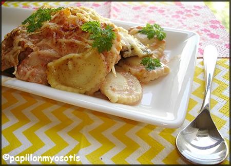 GRATIN DE RAVIOLIS AU POIREAU ET TOMATE gratin de ravioli_2