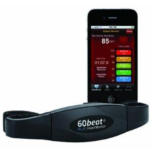 Quels sont les 5 meilleures ceinture cardio pour iPhone La ceinture cardio 60beat Blue se connecte à l'iPhone sans fil et sans adaptateur supplémentaire et fournit les données relatives à votre fréquence cardiaque en temps reel.
Les plus célèbres sont déjà utilisables: 60beat App, Runkeeper , Runmeter , ...