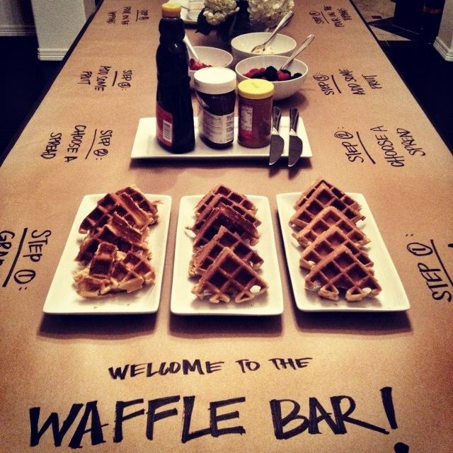 table paper waffle step