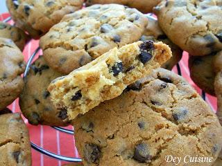 Cookies pâte de spéculos & pépites de chocolat - Déviation des French Cookies d'Eric Kayser