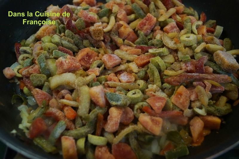 Crevettes aux Poivrons Oignons Tomates (presque à la Mode Basquaise) DSC07895