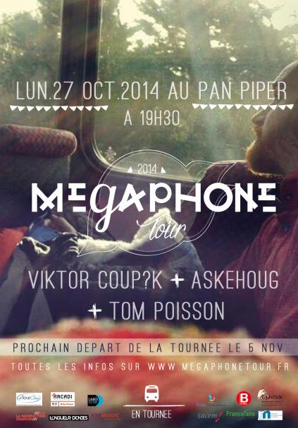 ECARD MT 27OCT14 PAN PIPER Lancement du Mégaphone Tour 2014 + 6 places de concert à gagner