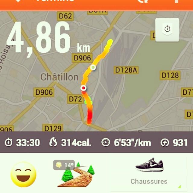 Petite #course du #jour ! #Run #running #sport #mincir #bienêtre #fitness #courseàpied #instasport #Nikeplusrunning #nikeplus #contente #motivé #motivation