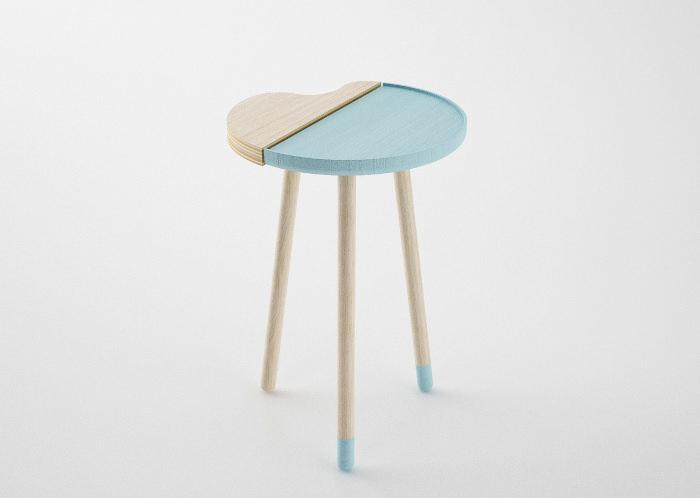 Tables bicolores Bito par Nicola Conti Tables bicolores Bito par Nicola Conti