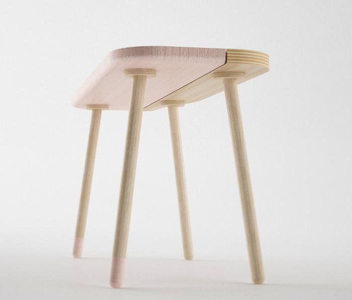Tables bicolores Bito par Nicola Conti Tables bicolores Bito par Nicola Conti