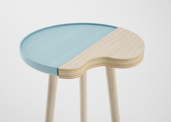 Tables bicolores Bito par Nicola Conti Tables bicolores Bito par Nicola Conti