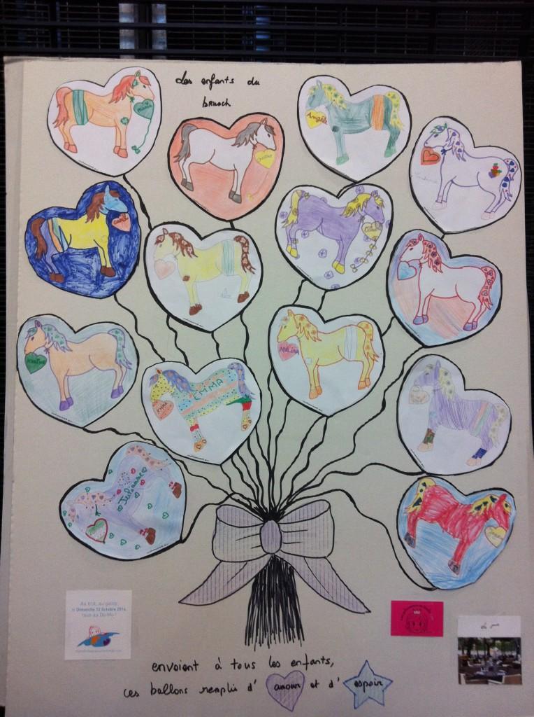 Dessin et coloriages pour les enfants soignés au centre Léon Bérard message d'amour et d'espour pour les enfants soignés au centre Léon Bérard