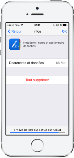Augmenter stockage iCloud iOS 8