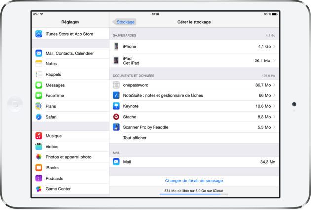 Astuce sauvegarde iCloud iOS 8