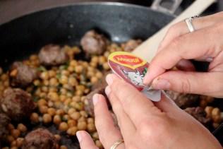 Boulettes de boeuf aux pois chiches et à la menthe