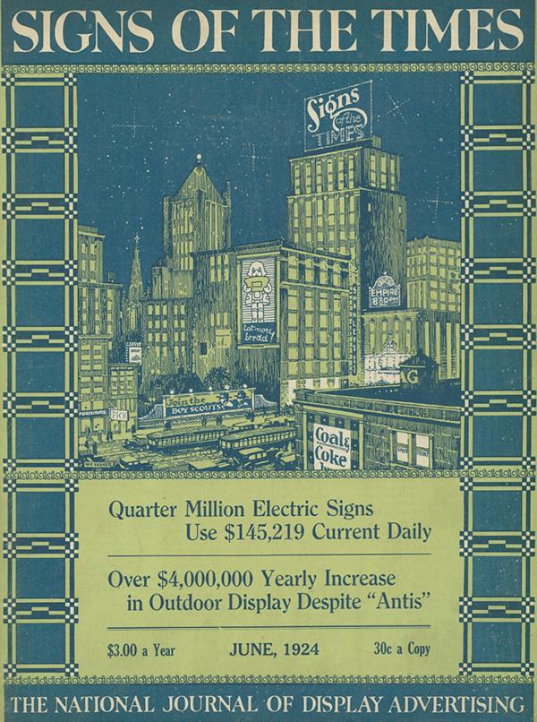 Signs of the Times, the national journal of display advertising - 1924