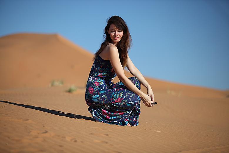 shooting desert Oasis dans le désert
