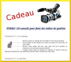 Newsletter conception video.fr