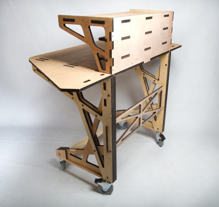 3D fabrication Desk le bureau par Peter Borges
