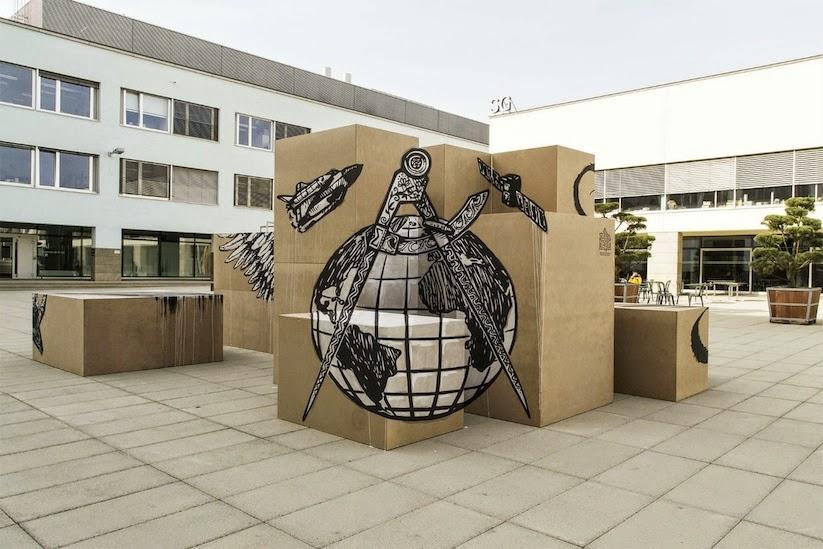 Les illusions anamorphiques du collectif Truly Design à Turin, en Italie - Street Art