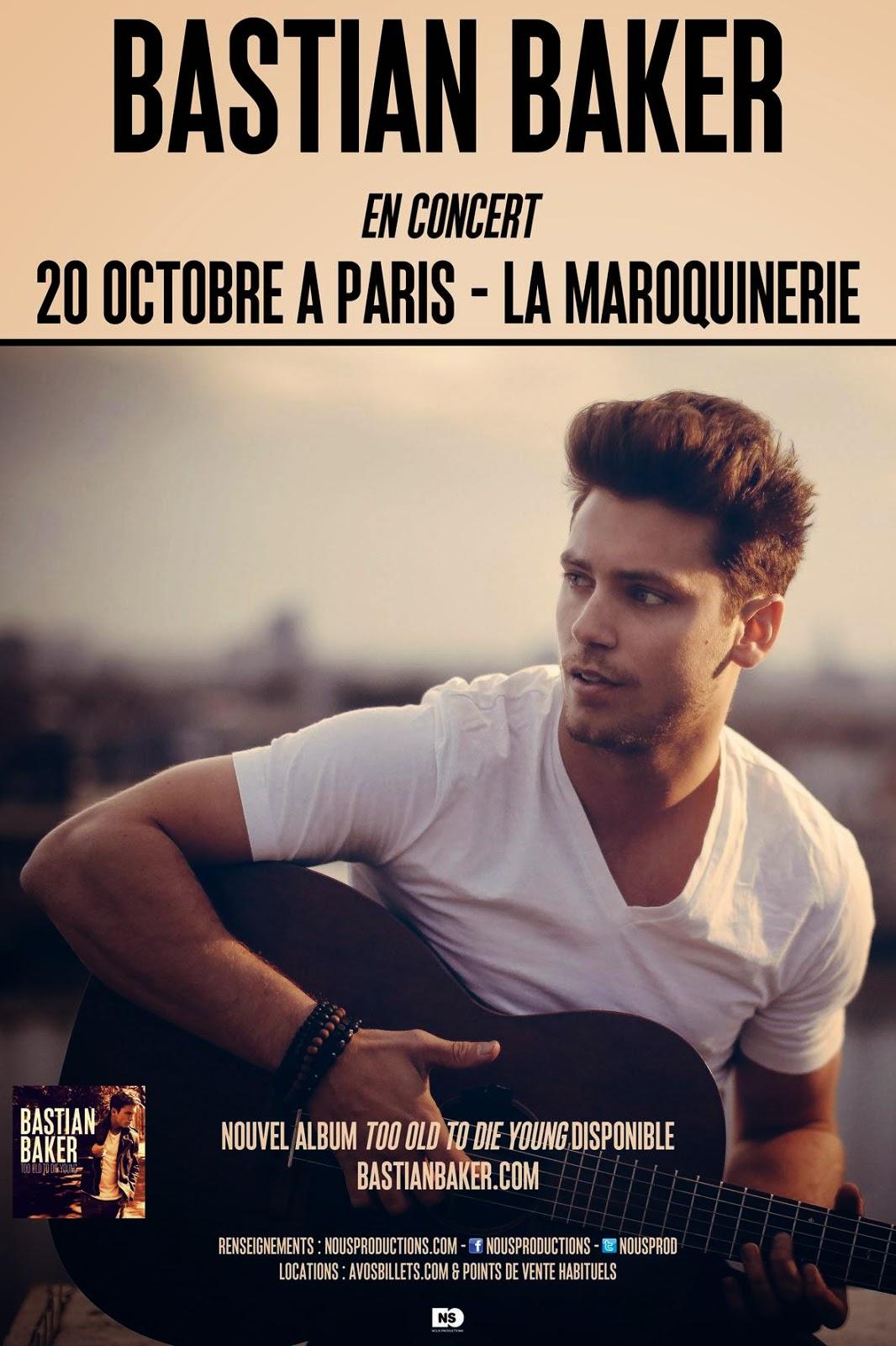 Bastian Baker en concert à Paris le 20 octobre !