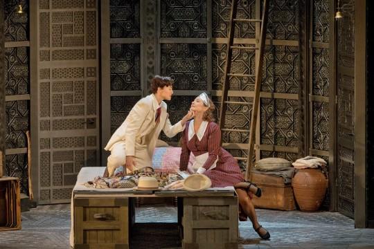Le Nozze Acte I Cherubino (Isabel Leonard) Susanna(Marlis Petersen © Ken Howard/Metropolitan Opera