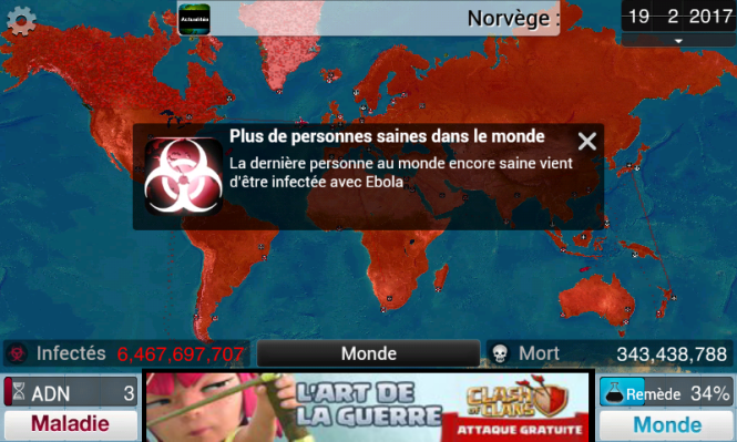 Ebola éradiquera la population mondiale en 2017 Ebola éradiquera la population mondiale en 2017