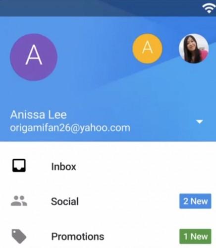 gmail Android Lillipop 436x500 Gmail 5.0 pour Android pourrait gérer tous vos comptes mail