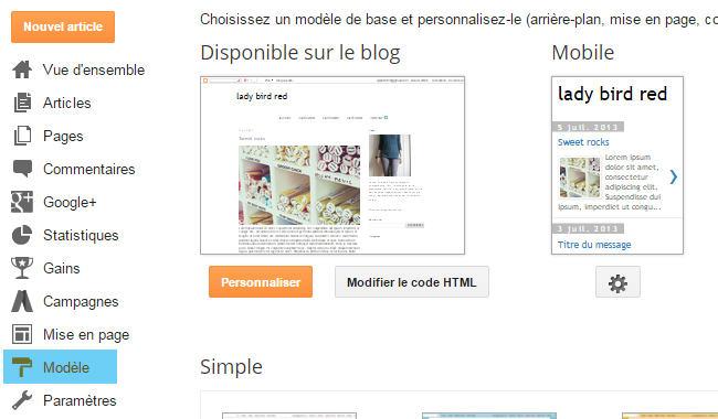 Modifier l'apparence de la date des articles . Lady Bird Red || http://ladybirdr.blogspot.fr/ Modifier l'apparence de la date des articles